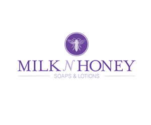 Logo Design by jaysondking for Milk n Honey Soaps and Lotions | Design: #3369220