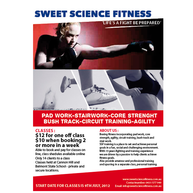 training flyer design