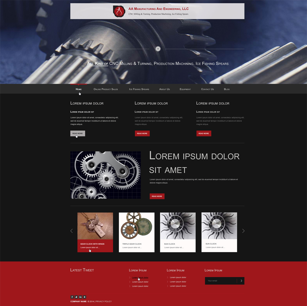 Web Design by aarsita for AA Manufacturing And Engineering, LLC | Design #3343205