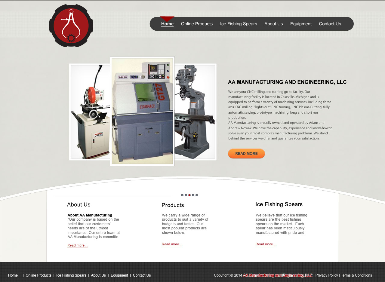 Web Design par Faisal Amin pour AA Manufacturing And Engineering, LLC | Design #3439580