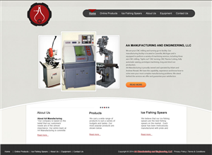 Web Design by Faisal Amin for AA Manufacturing And Engineering, LLC | Design #3439580
