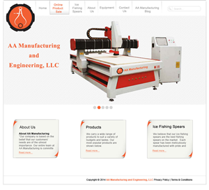 Web Design by Faisal Amin for AA Manufacturing And Engineering, LLC | Design: #3445983
