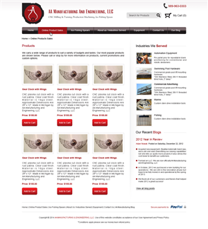 Web Design by Desire Design Solutions for AA Manufacturing And Engineering, LLC | Design #3351814