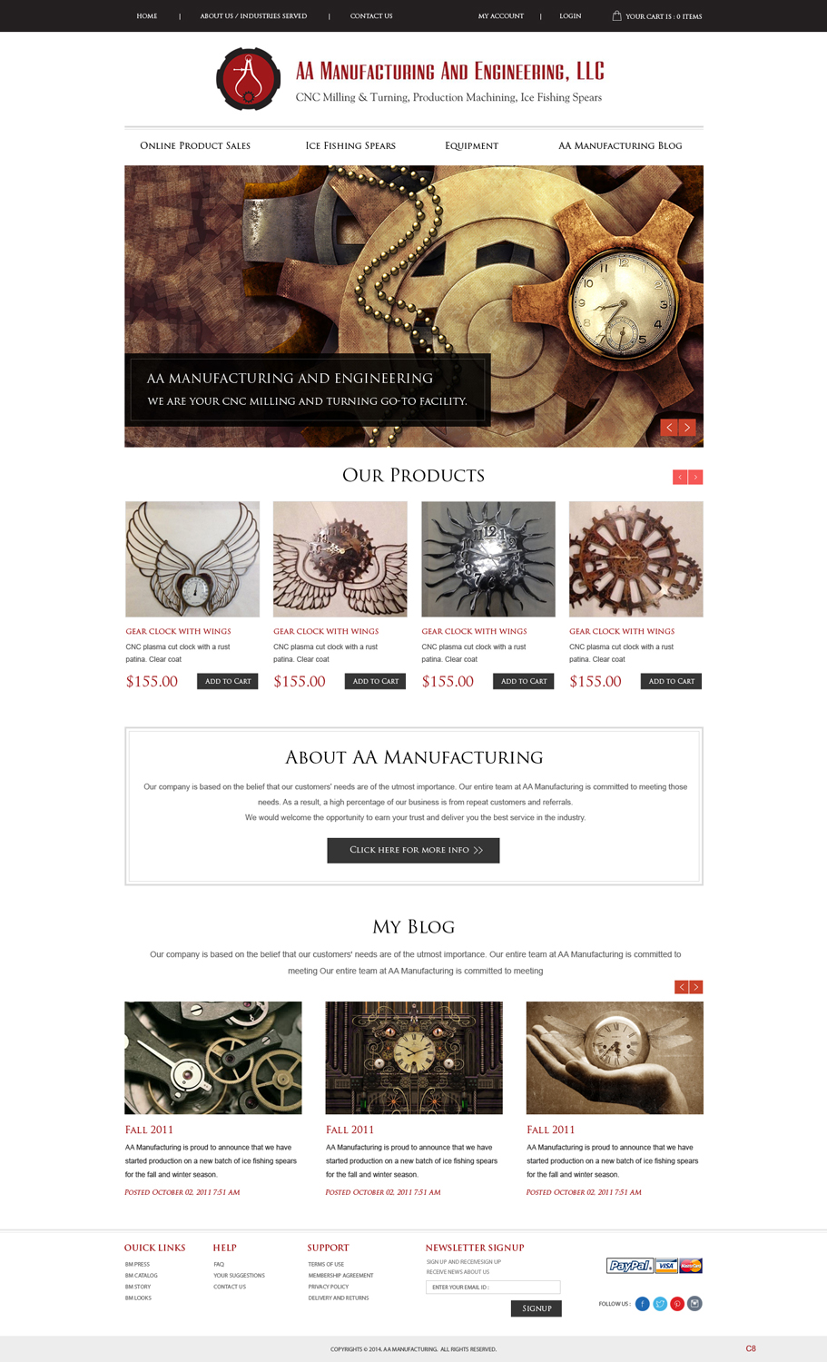 Diseño Web por pb para AA Manufacturing And Engineering, LLC | Diseño #3360826