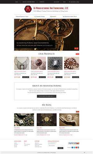 Web Design by pb for AA Manufacturing And Engineering, LLC | Design: #3360829