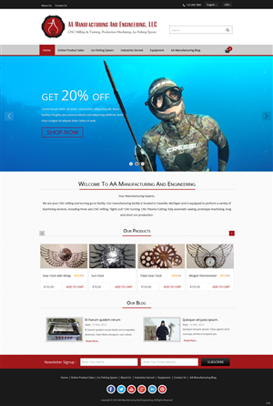 Web Design by pb for AA Manufacturing And Engineering, LLC | Design: #3360835