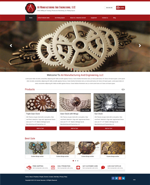 Web Design by pb for AA Manufacturing And Engineering, LLC | Design: #3360846