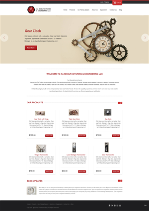 Web Design by pb for AA Manufacturing And Engineering, LLC | Design: #3360848