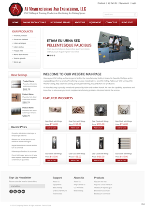 Web Design by pb for AA Manufacturing And Engineering, LLC | Design: #3360856