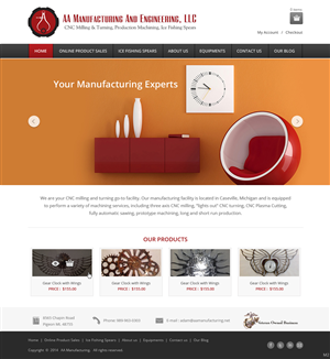 Web Design by pb for AA Manufacturing And Engineering, LLC | Design: #3360858