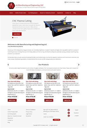 Web Design by pb for AA Manufacturing And Engineering, LLC | Design: #3368432