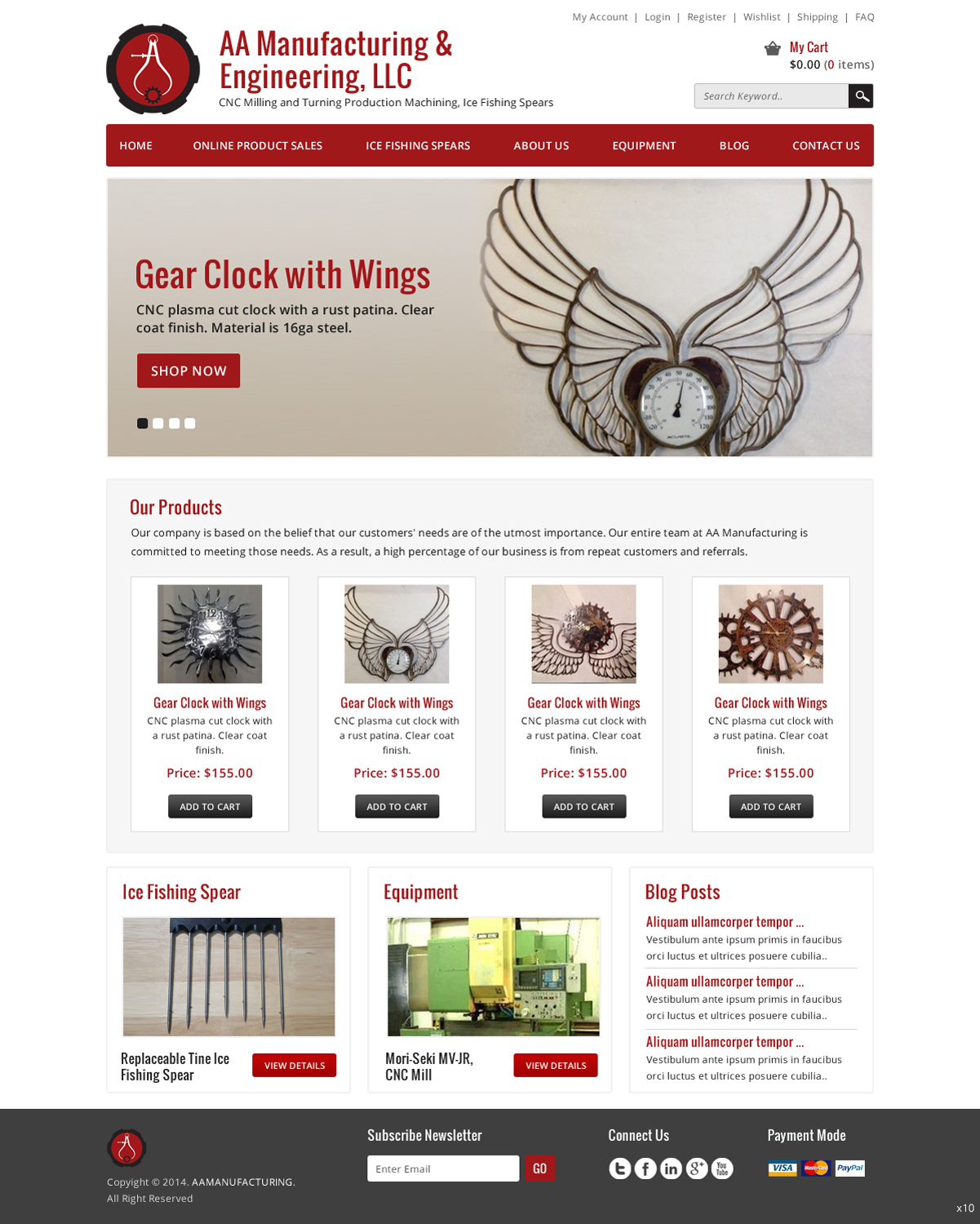 Web Design by pb for AA Manufacturing And Engineering, LLC | Design #3368441