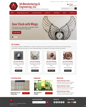 Web Design by pb for AA Manufacturing And Engineering, LLC | Design: #3368441