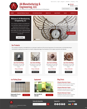 Web Design by pb for AA Manufacturing And Engineering, LLC | Design: #3368446