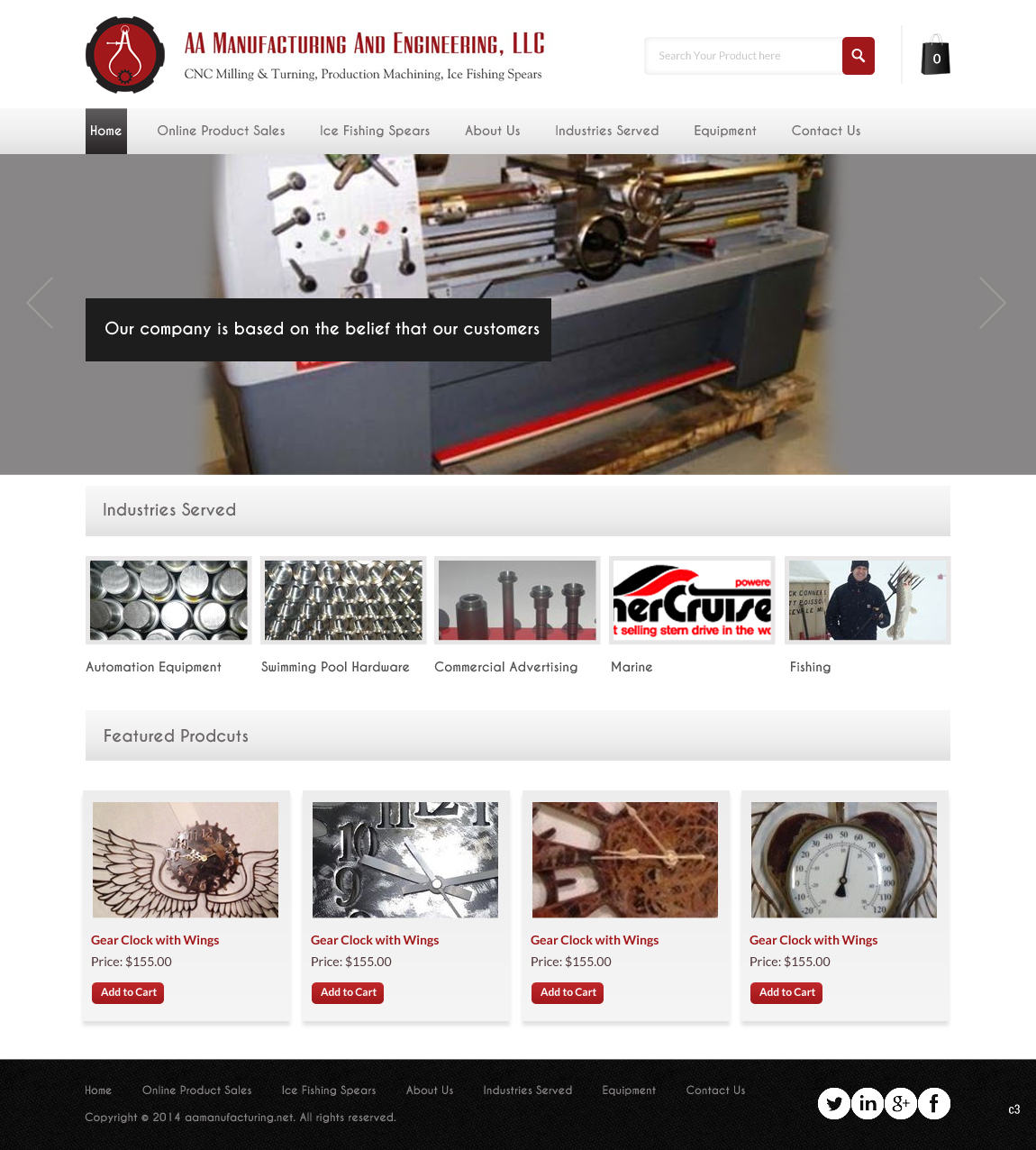 Web Design par pb pour AA Manufacturing And Engineering, LLC | Design #3368450