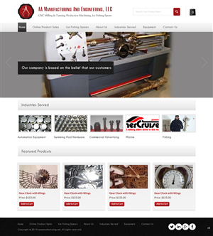 Web Design by pb for AA Manufacturing And Engineering, LLC | Design: #3368450