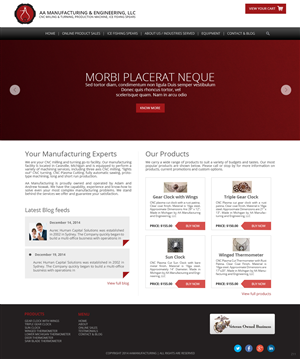 Web Design by pb for AA Manufacturing And Engineering, LLC | Design: #3368463