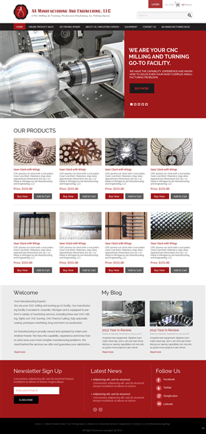 Web Design by pb for AA Manufacturing And Engineering, LLC | Design: #3368464
