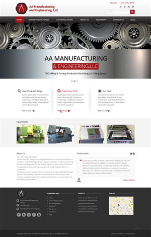 Web Design by OM for AA Manufacturing And Engineering, LLC | Design: #3352156