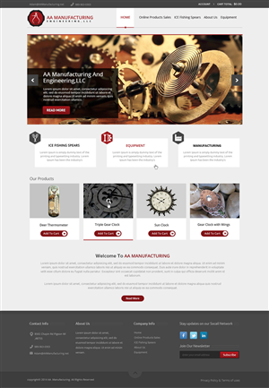 Web Design by OM for AA Manufacturing And Engineering, LLC | Design: #3352160