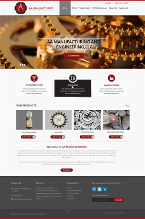 Web Design by OM for AA Manufacturing And Engineering, LLC | Design: #3352168