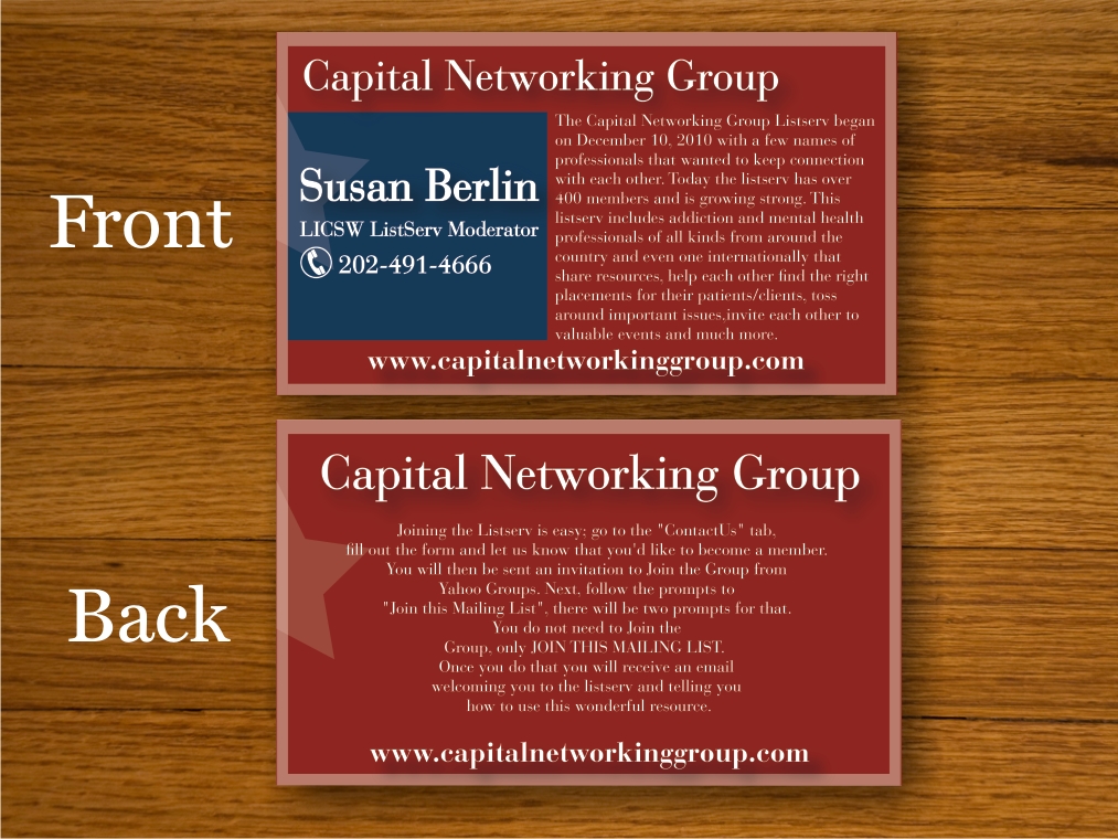 Visitenkarten-Design von charmionne für Susan Berlin & Associates | Design #3347542