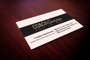 Speaker, Author and Life/Confidence Coach that works mostly with female athletes. | Design de Carte de Visite par Hardcore Design