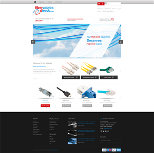 Wordpress Design by aarsita for FiberCablesDirect.com | Design: #3474719