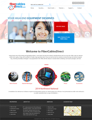 Wordpress Design by webxvision for FiberCablesDirect.com | Design: #3466371