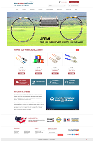 Wordpress Design by pb for FiberCablesDirect.com | Design: #3352991