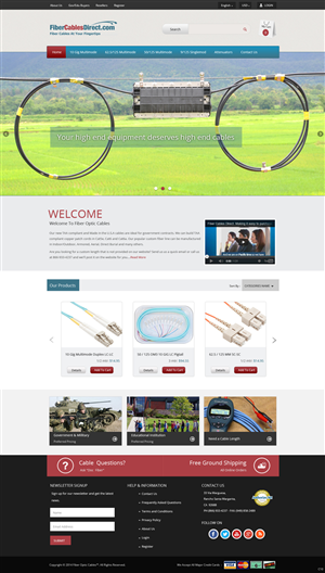 Wordpress Design by pb for FiberCablesDirect.com | Design: #3353004