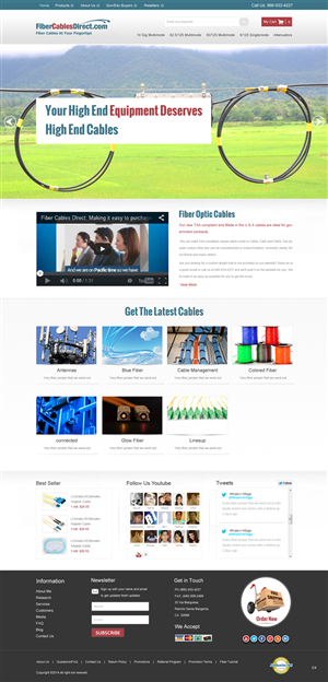 Wordpress Design by pb for FiberCablesDirect.com | Design: #3353009