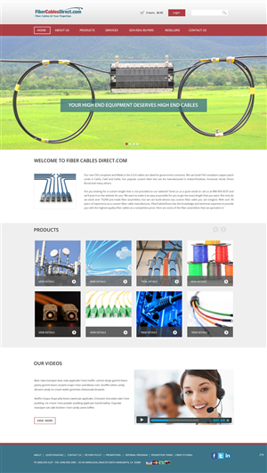 Wordpress Design by pb for FiberCablesDirect.com | Design: #3356369