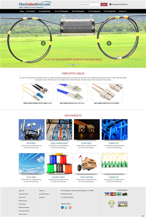 Diseño Wordpress por pb para FiberCablesDirect.com | Diseño: #3360928