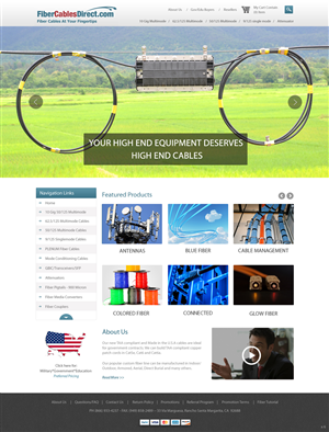 Diseño Wordpress por pb para FiberCablesDirect.com | Diseño: #3360933