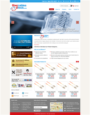 Wordpress Design by Sbss for FiberCablesDirect.com | Design: #3450833