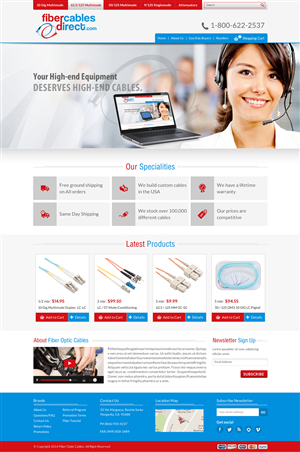 Wordpress Design by Sbss for FiberCablesDirect.com | Design: #3451859