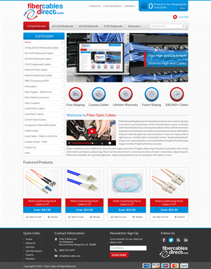 Wordpress Design by Sbss for FiberCablesDirect.com | Design: #3451887