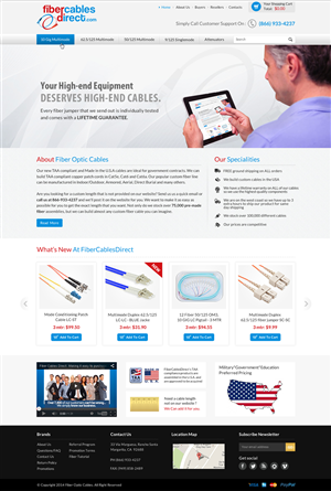 Wordpress Design by Sbss for FiberCablesDirect.com | Design: #3451899