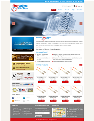Wordpress Design by Sbss for FiberCablesDirect.com | Design: #3451925