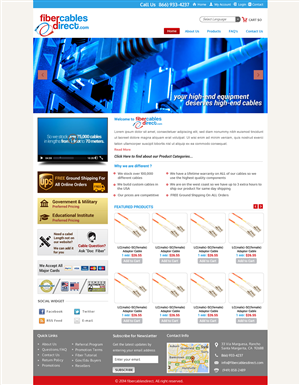Wordpress Design by Sbss for FiberCablesDirect.com | Design: #3451932