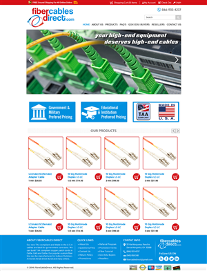 Wordpress Design by Sbss for FiberCablesDirect.com | Design: #3451985