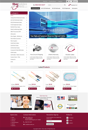 Diseño Wordpress por Sbss para FiberCablesDirect.com | Diseño: #3466846