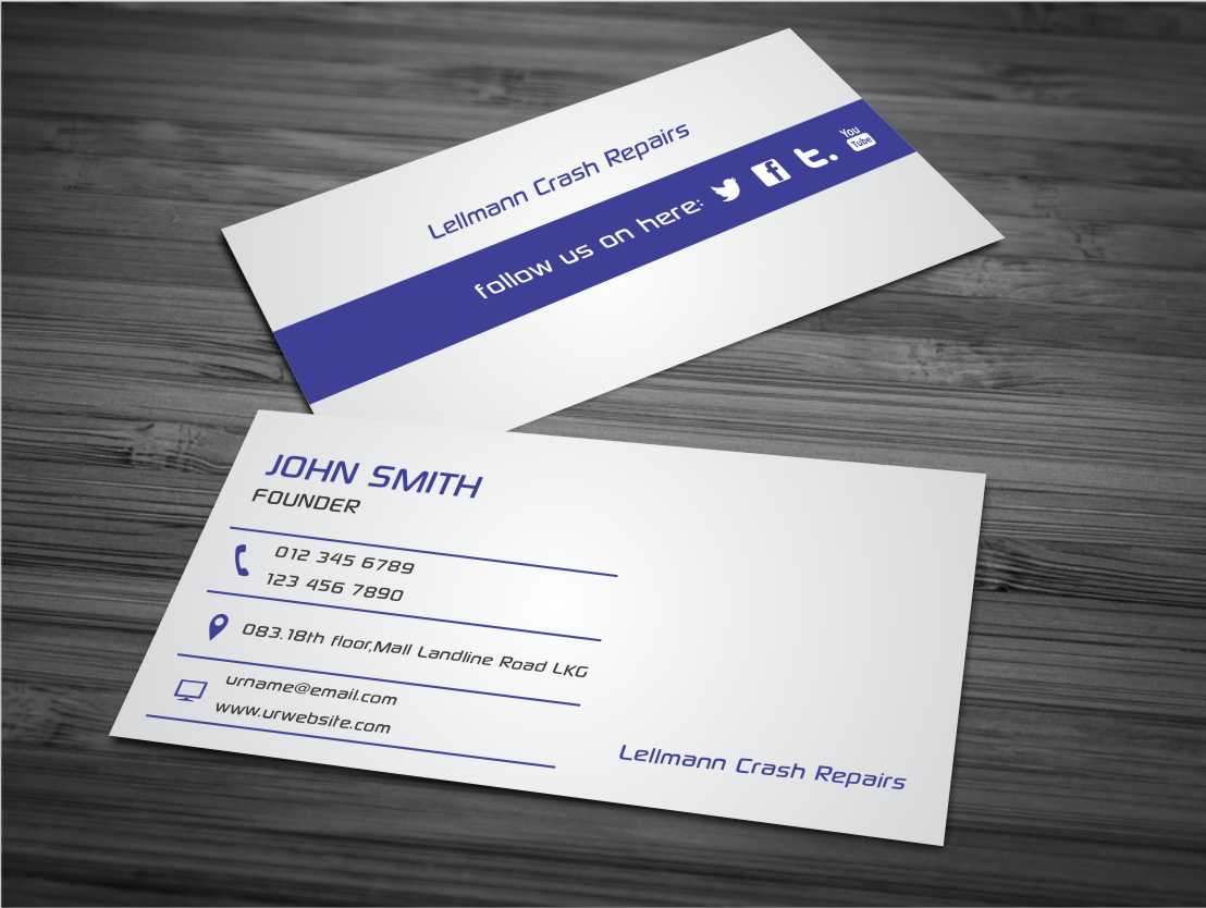 Business Card Design by AwsomeD for Lellmann Crash Repairs | Design #3363872