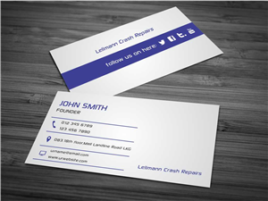 Business Card Design by AwsomeD for Lellmann Crash Repairs | Design: #3363872