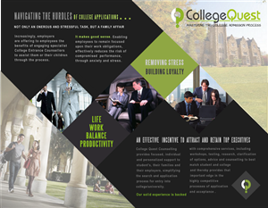 Diseño de Brochure por GrafiXotiX Studio of Design para College Quest Consulting, LLC | Diseño: #860120