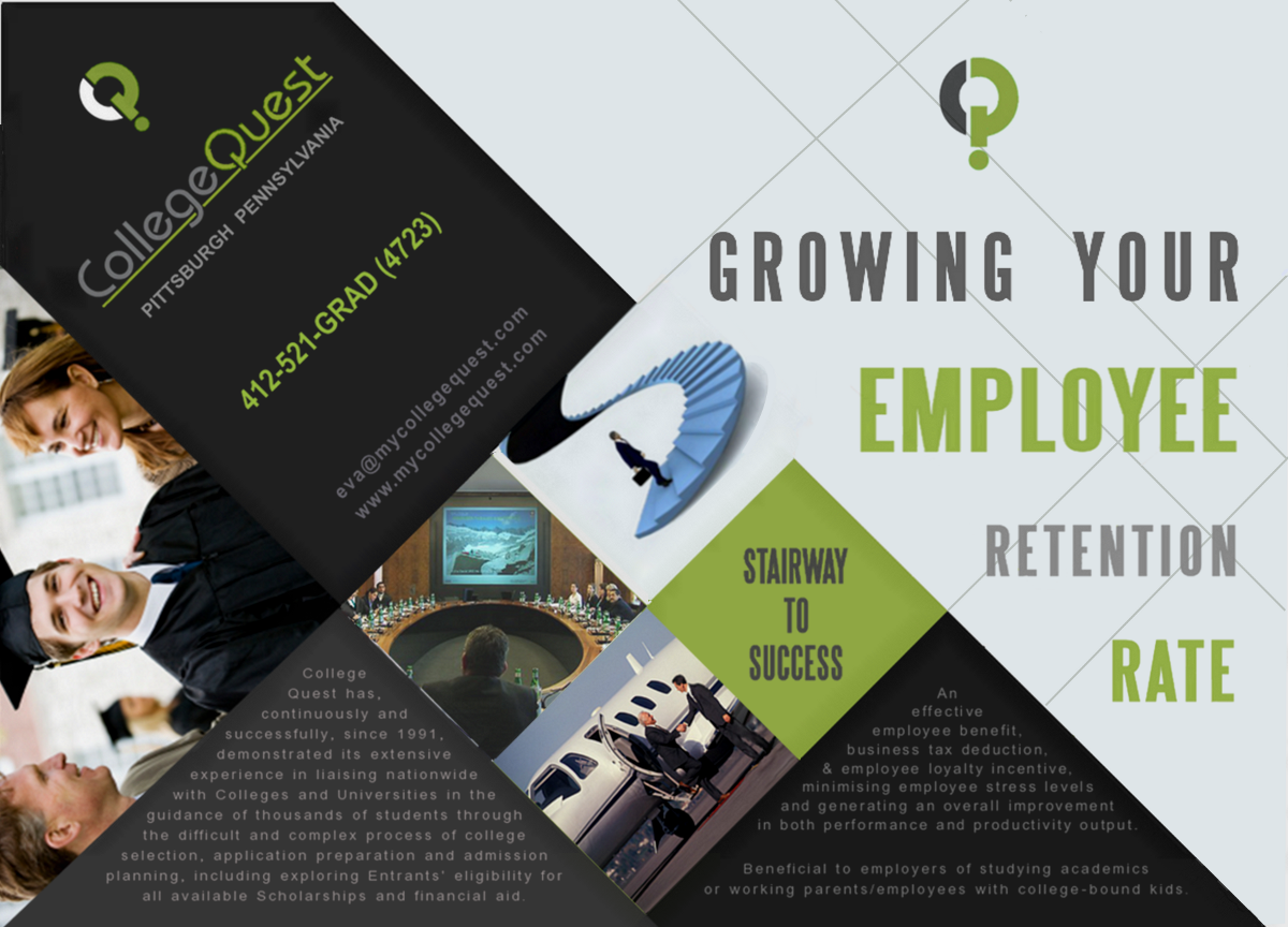 Brochure Design by GrafiXotiX Studio of Design for College Quest Consulting, LLC | Design #869297