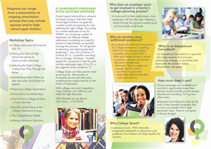 Brochure for college planning organization | Broschüren-Design von Katyas Art and Design