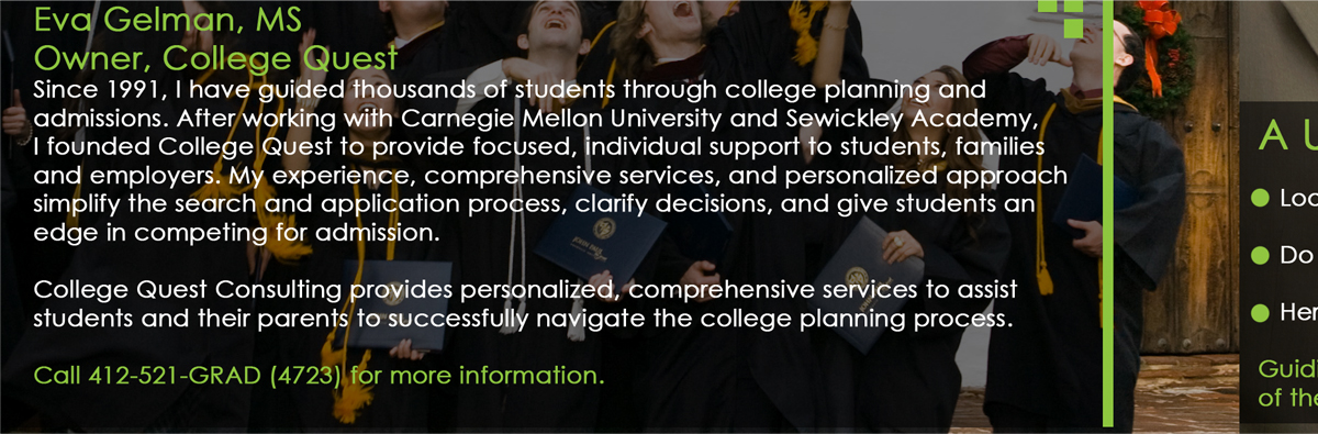 Brochure Design by azakdesigns for College Quest Consulting, LLC | Design #846041