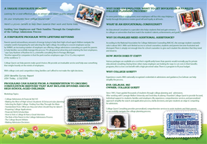 Diseño de Brochure por DesignMedia para College Quest Consulting, LLC | Diseño: #842671